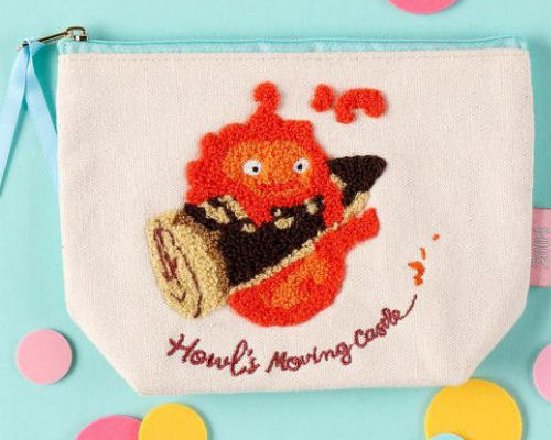 Howl's Moving Castle Chenille Embroidery Pouch