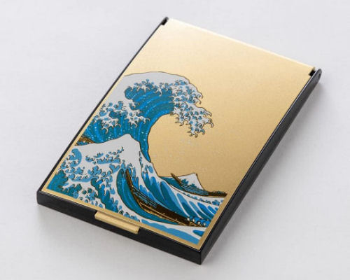 Maki-e Mirror Great Wave off Kanagawa