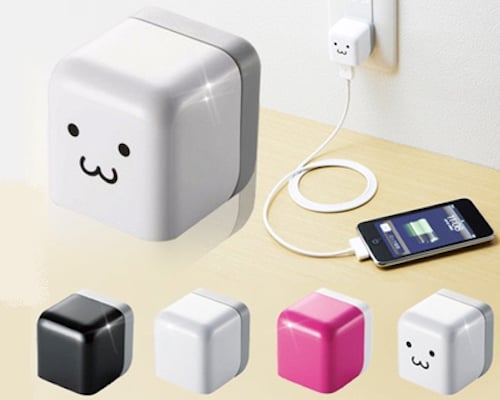 Elecom Cube Face iPad iPod iPhone 100V AC Charger