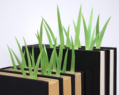Green Marker Grass Klebe-Lesezeichen