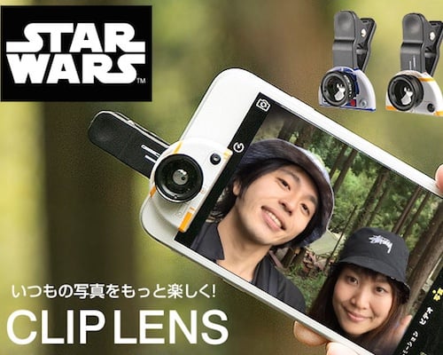 Star Wars BB-8 R2-D2 Wide-angle Lens Phone Camera Clip