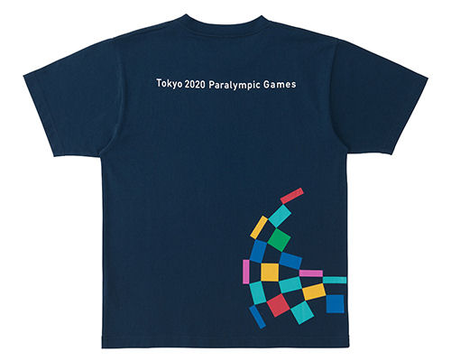 Tokyo 2020 Paralympics Logo Crop Back Print T-shirt Navy