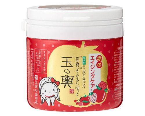 Tamanokoshi Red Fruit Aging Care Soy Milk Yogurt Facial Mask